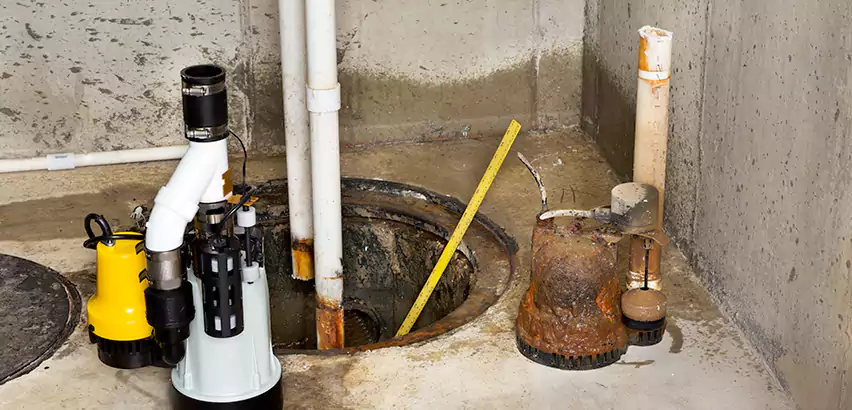 Installing Sump Pump in Finished Basement in Middle Island, NY