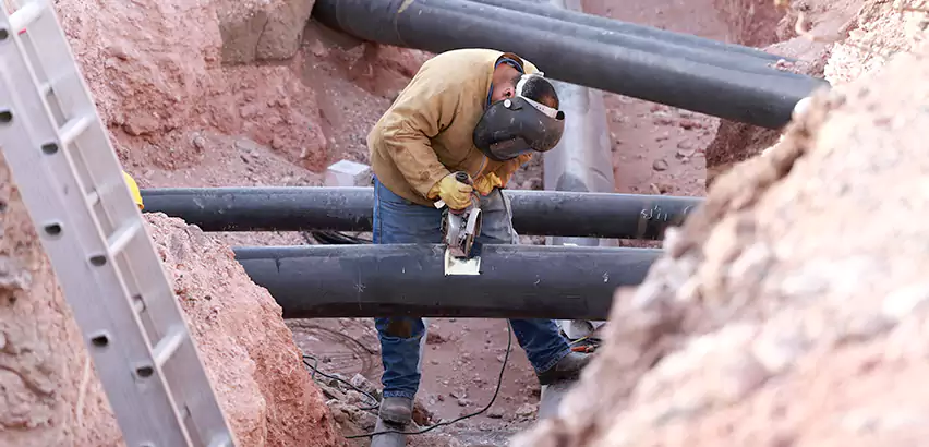 Cast Iron Sewer Pipe Replacement in Middle Island